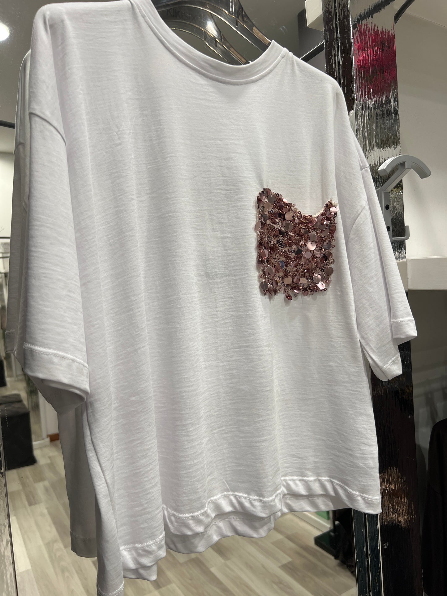 Tshirt paillettes kikisix