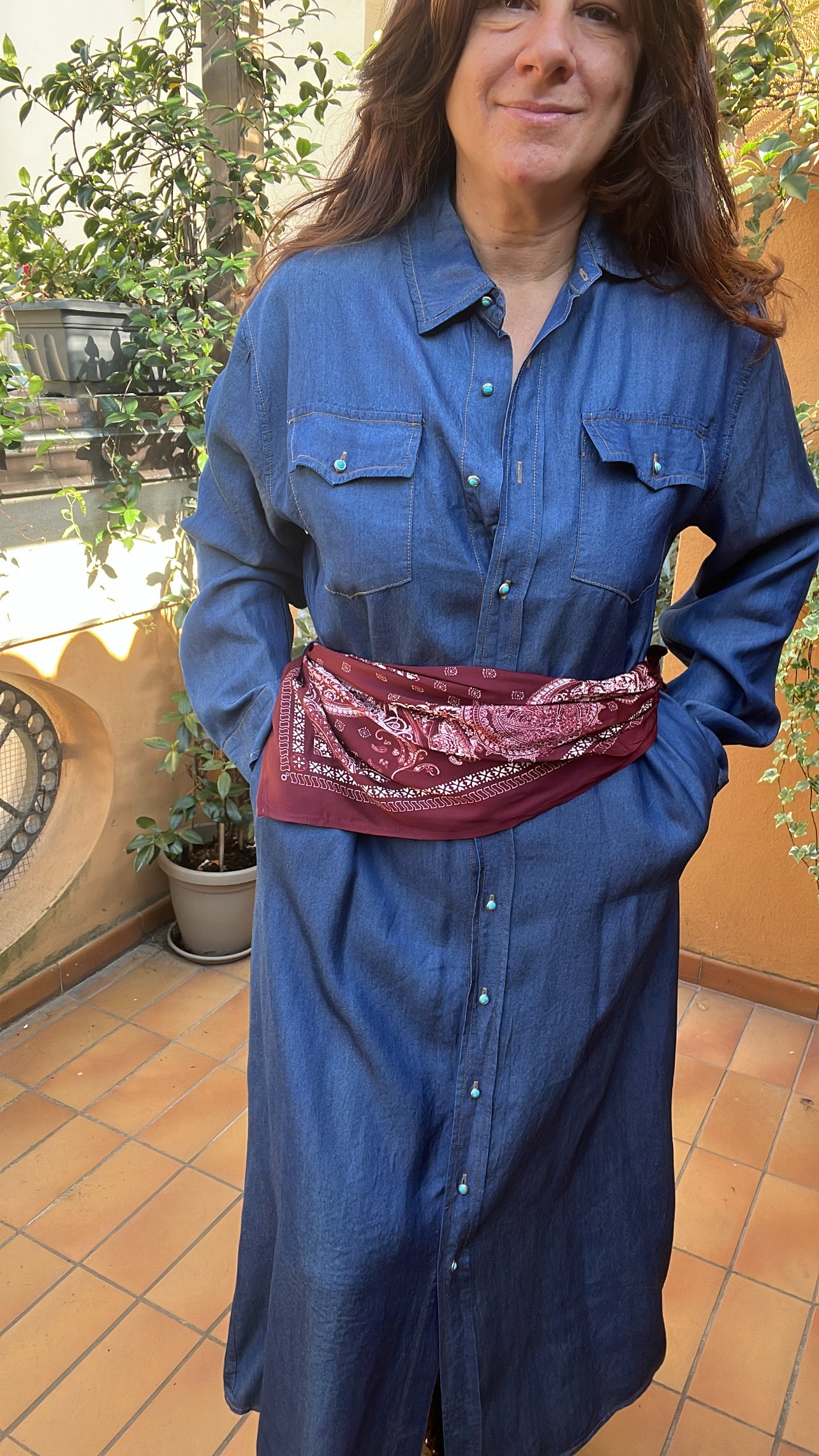 Abito chambray Lumina