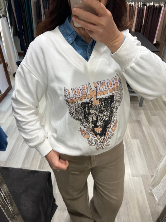 Felpa rock n roll Kikisix