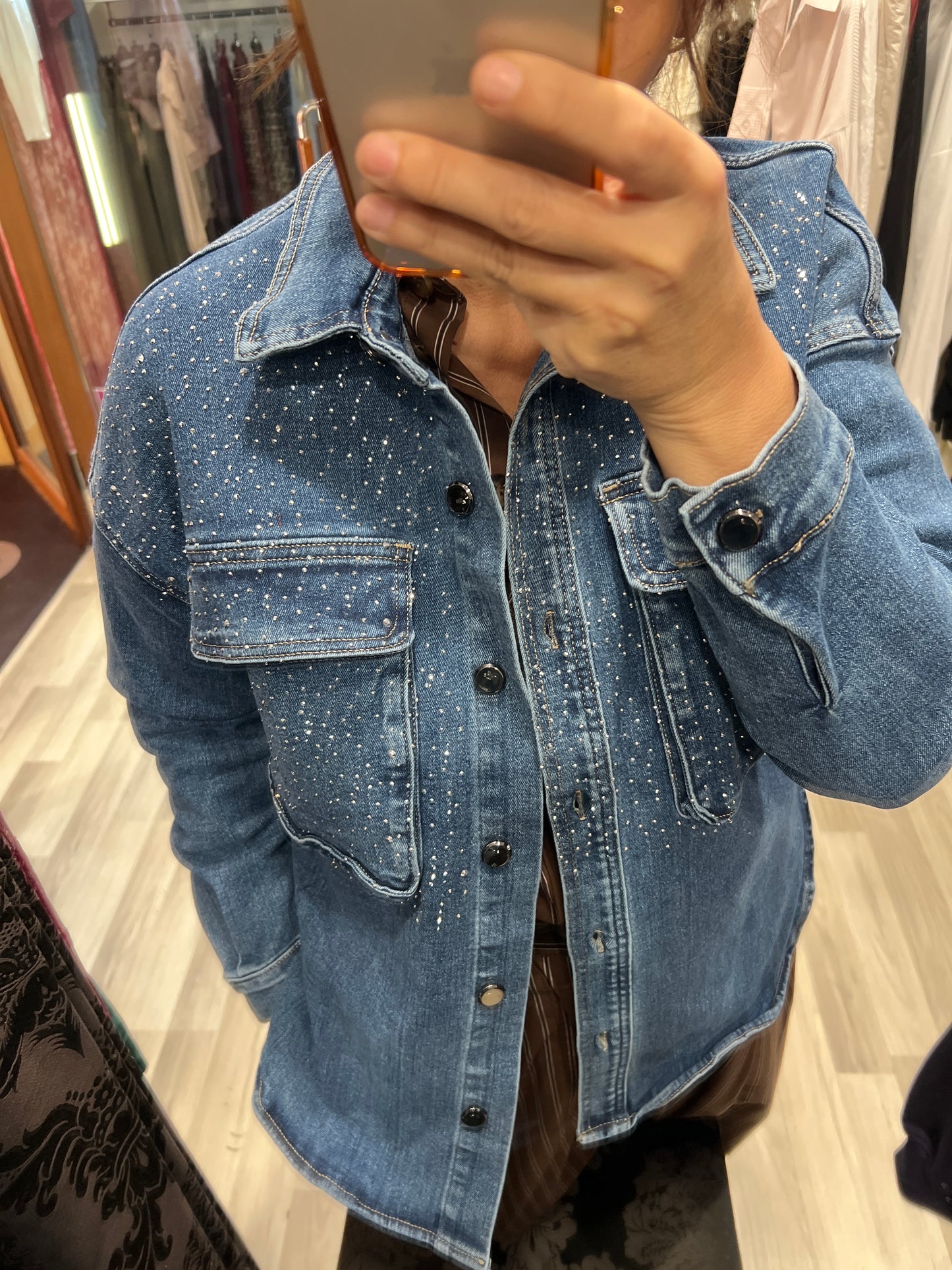 Giacca denim strass you decide