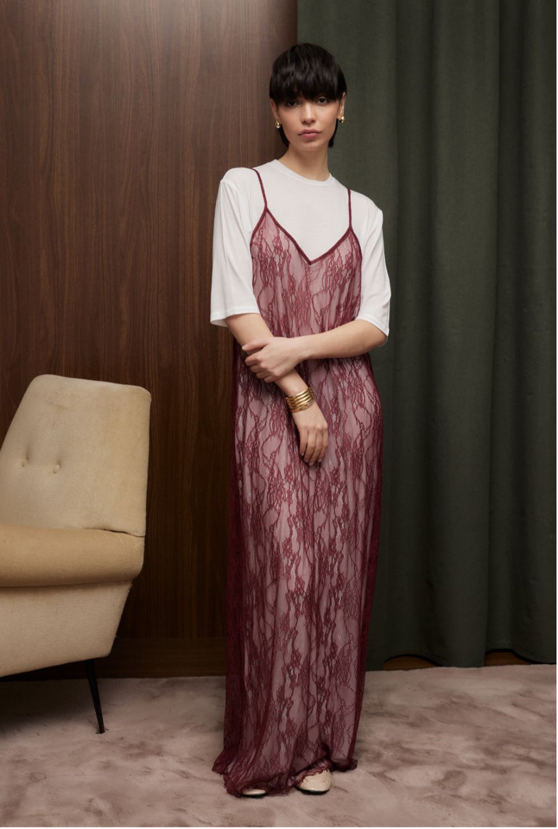 Abito lungo pizzo kostumn1