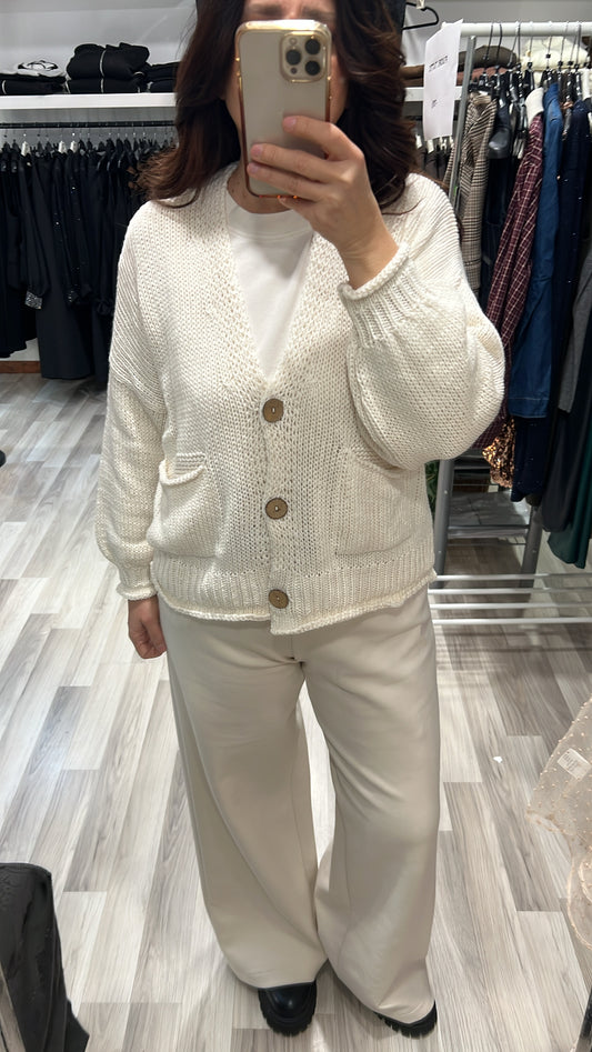 Cardigan bottoni haveone