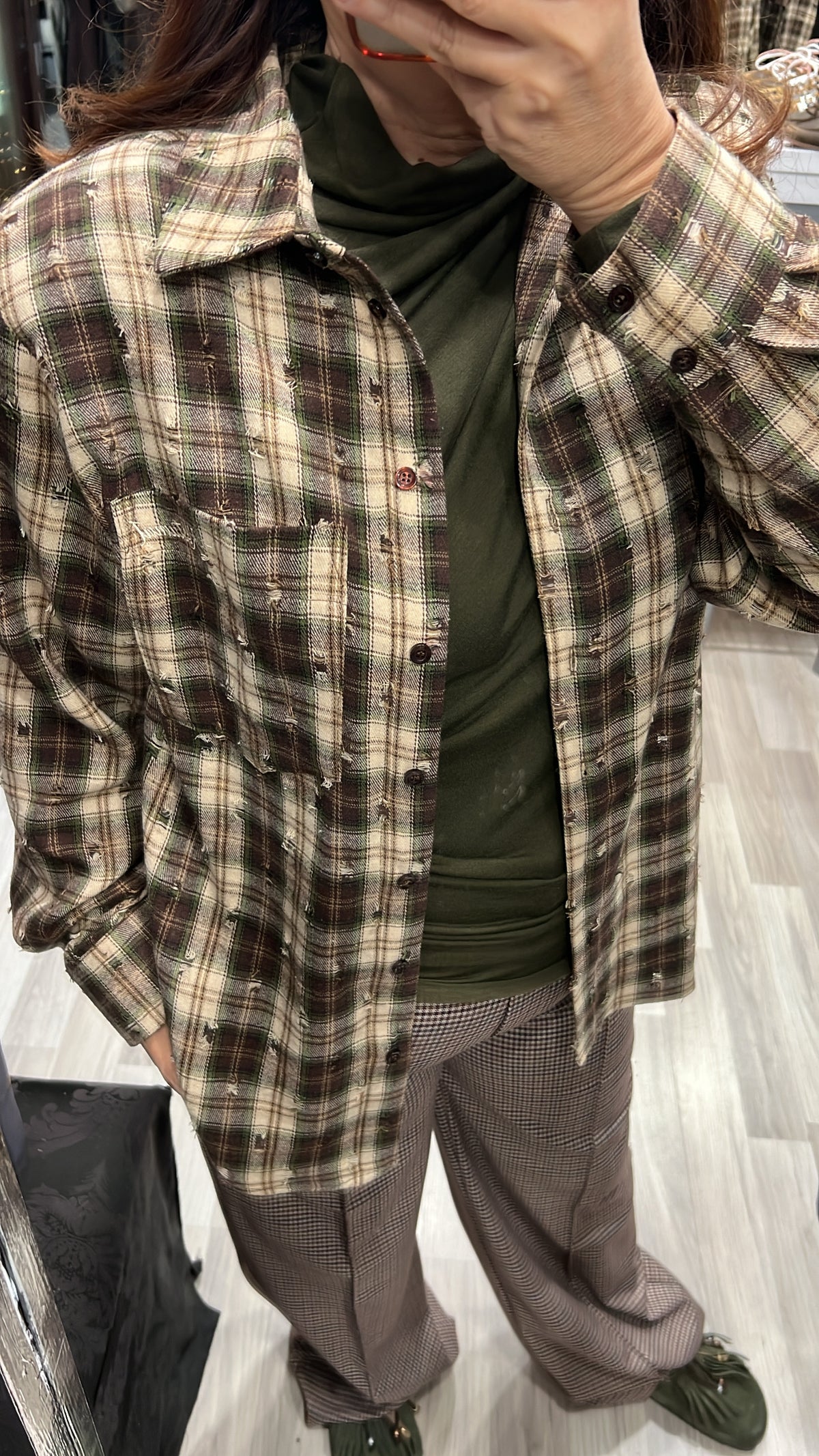 Camicia tartan kostum