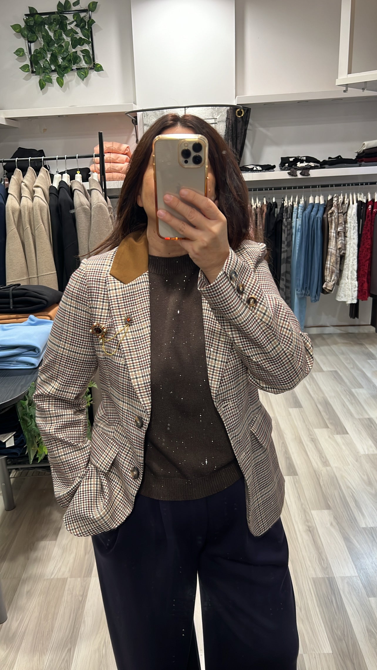 Giacca spilla check you decide