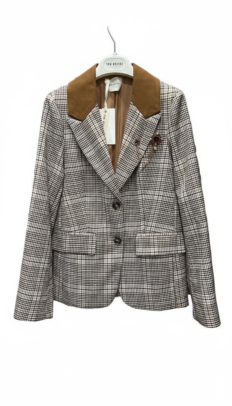 Giacca spilla check you decide