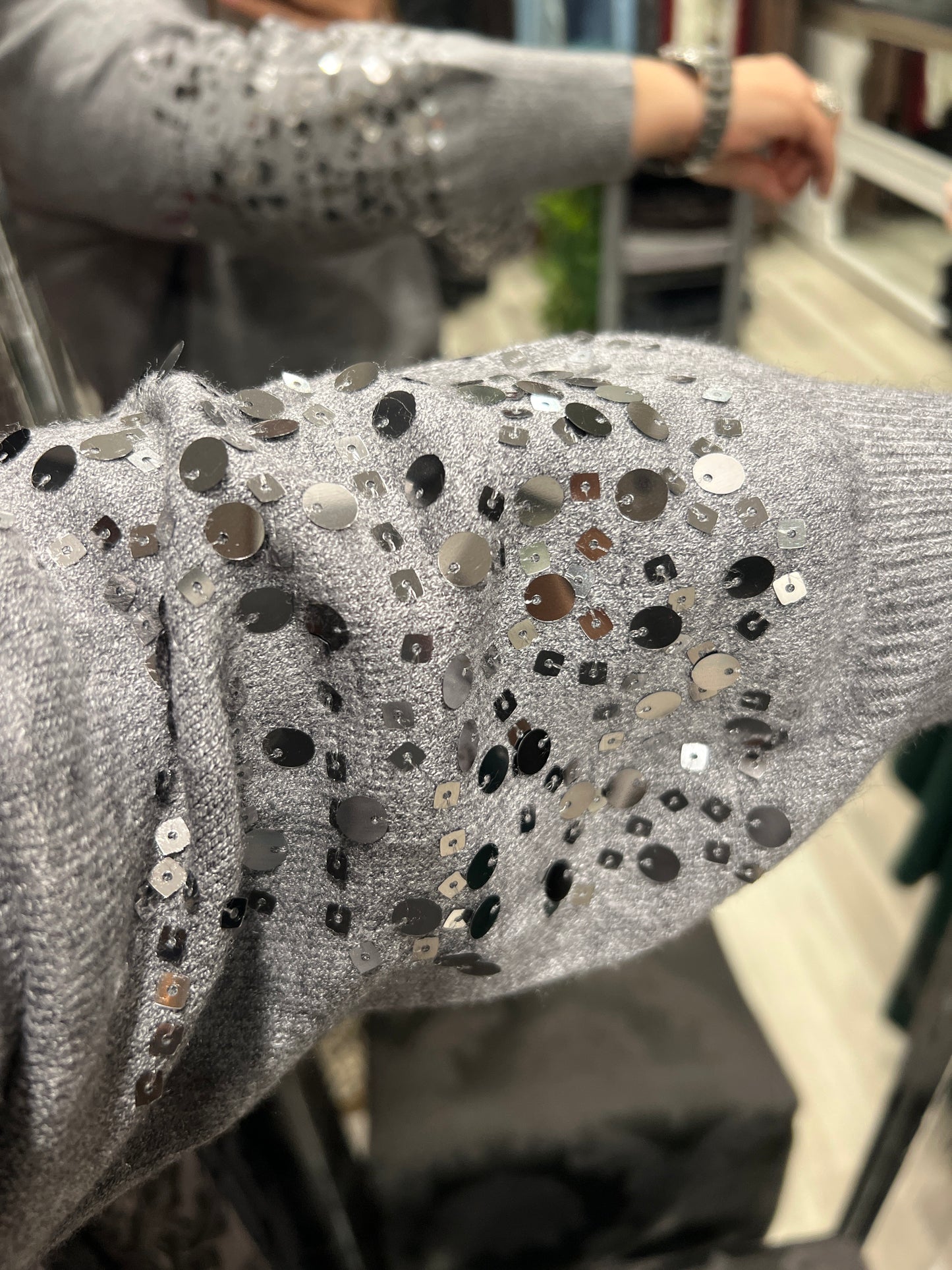 Maglia paillettes kikisix