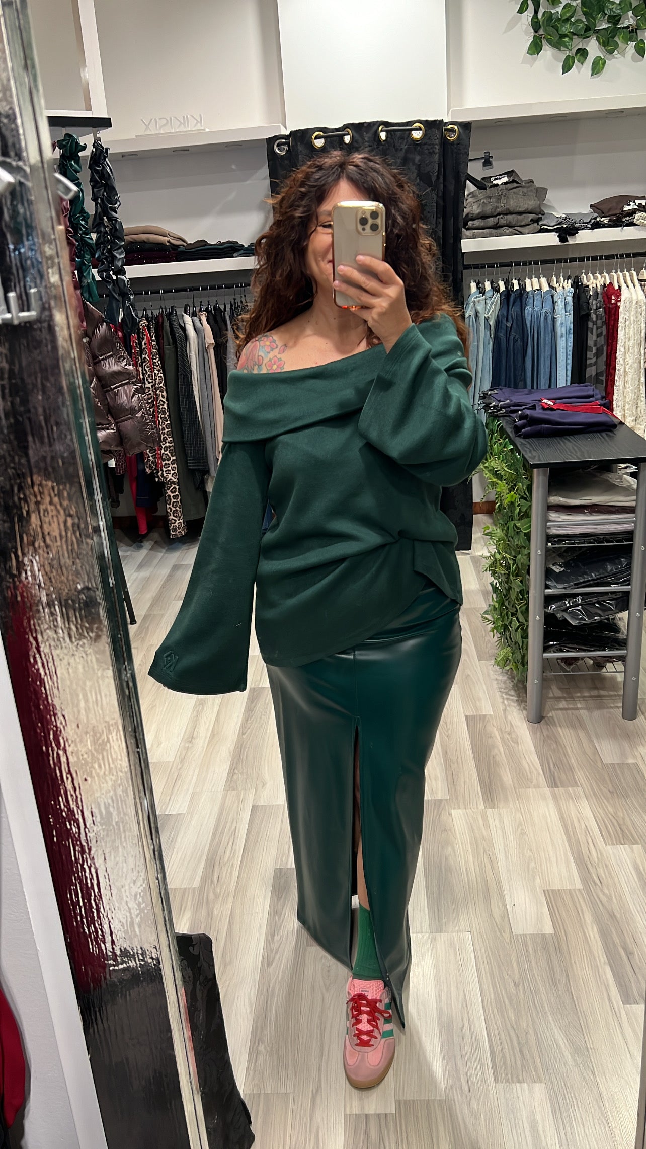 Gonna lunga ecopelle kostumn1