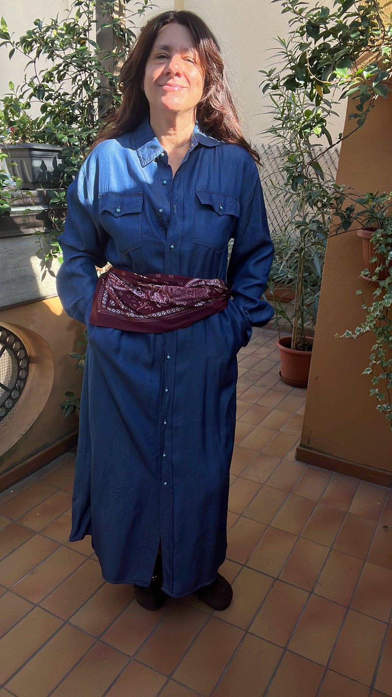 Abito chambray Lumina