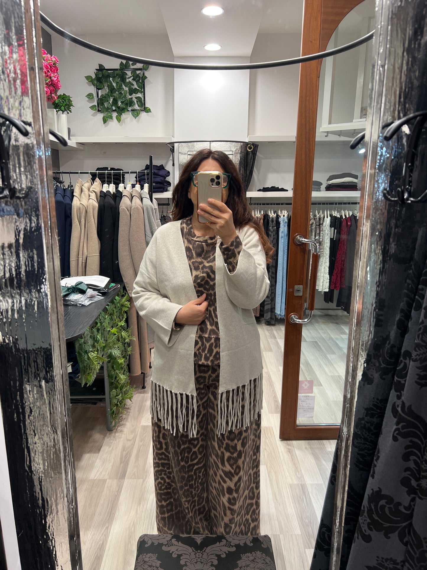 Cardigan fondo frange kikisix