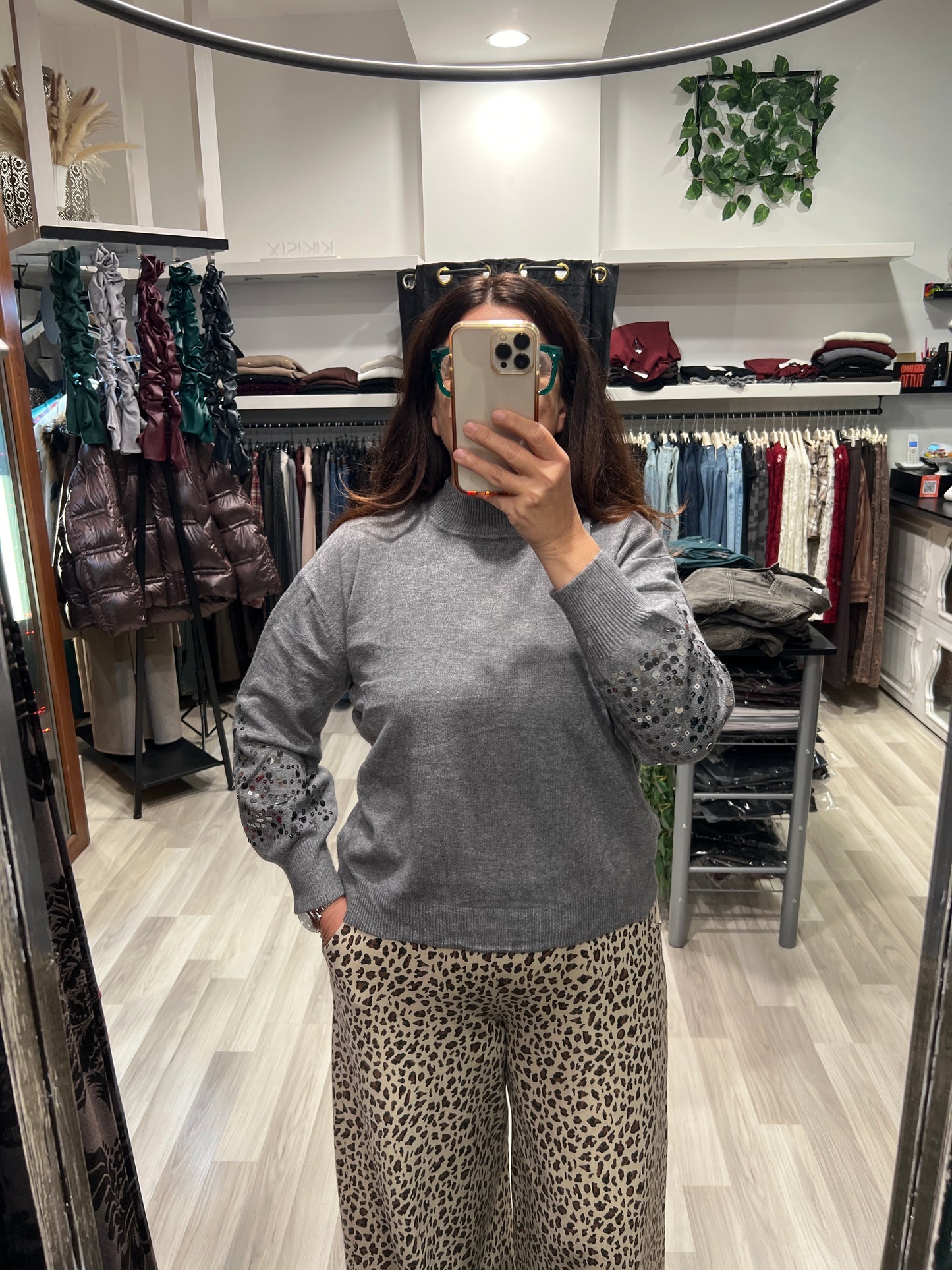 Maglia paillettes kikisix