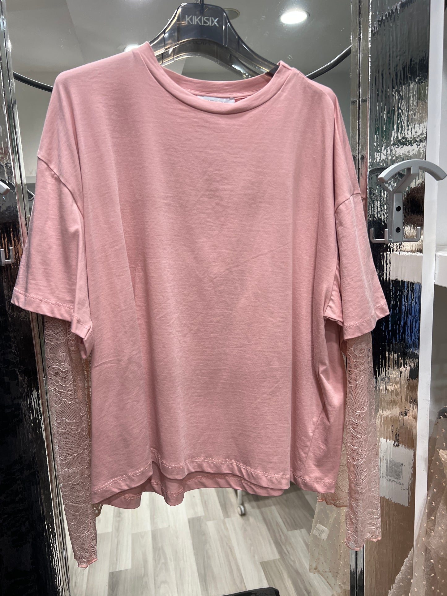 Tshirt maniche pizzo kikisix