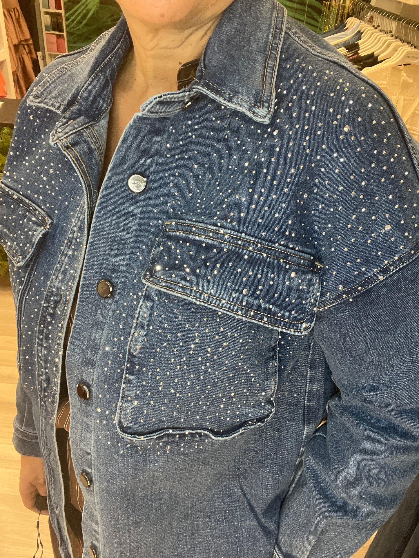 Giacca denim strass you decide