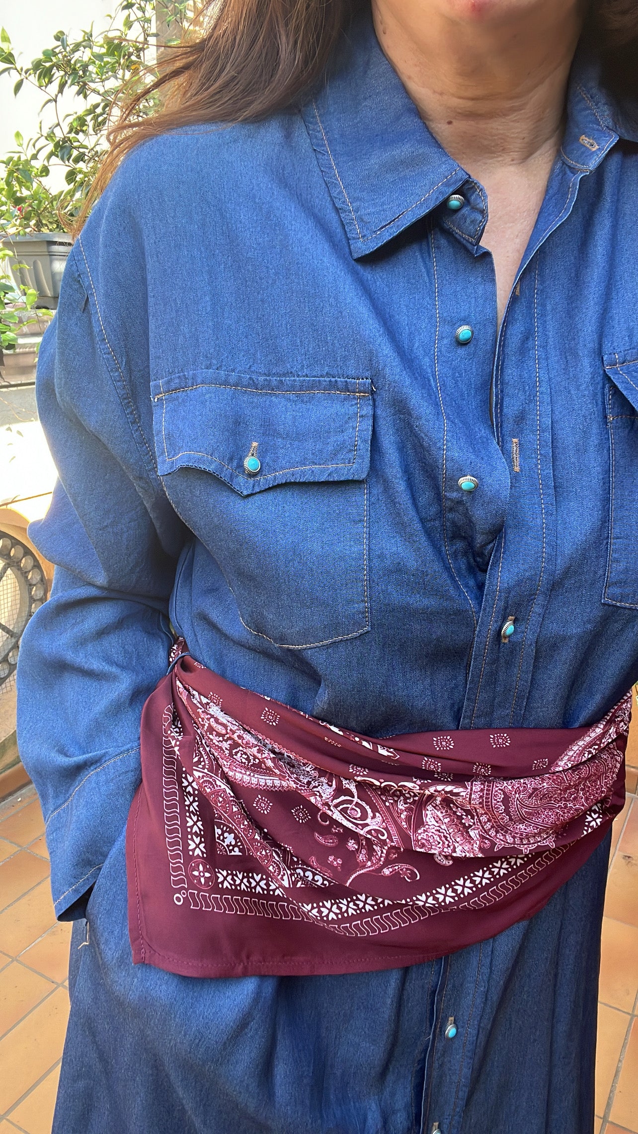 Abito chambray Lumina