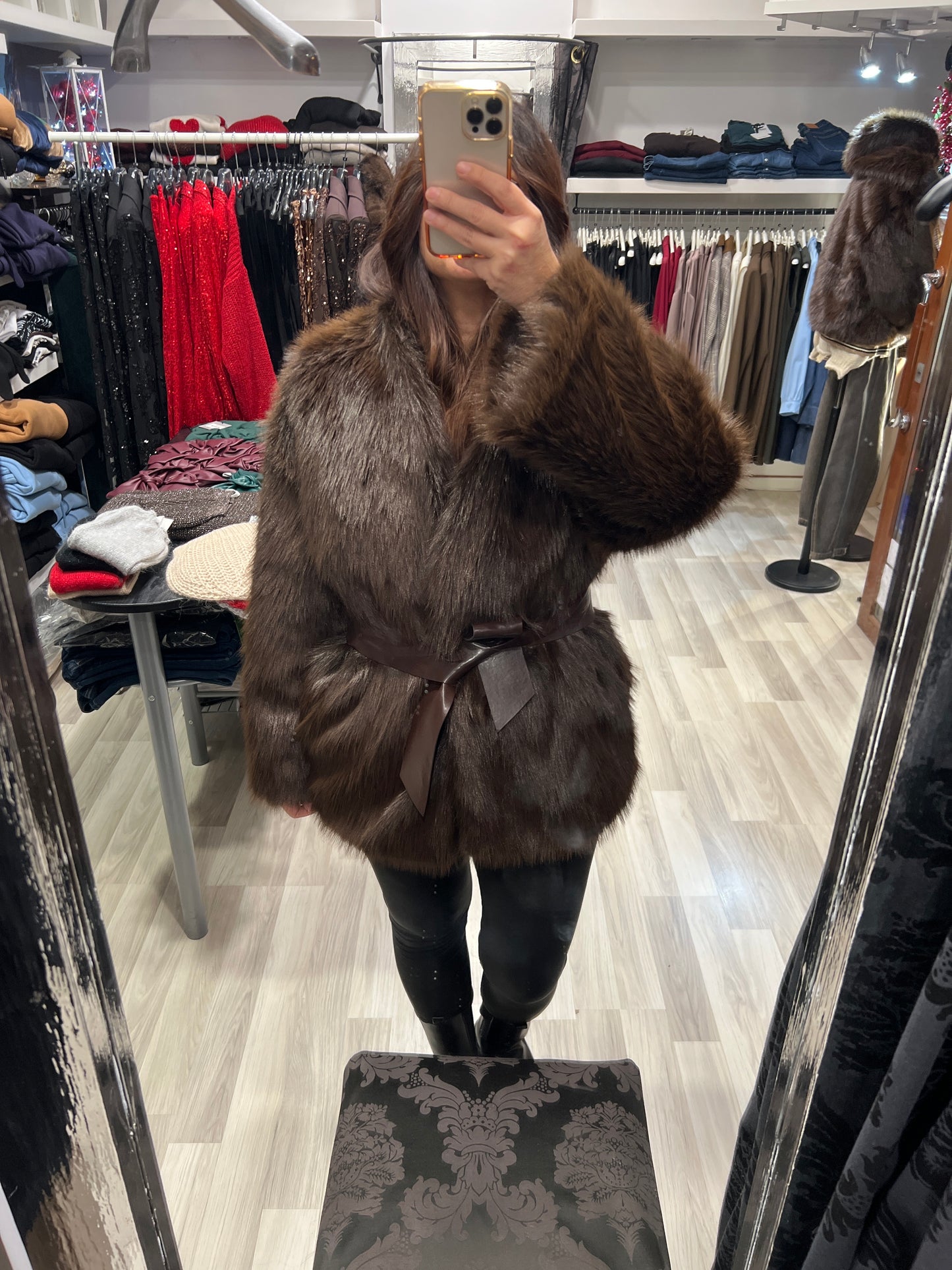 Pelliccia cintura kikisix