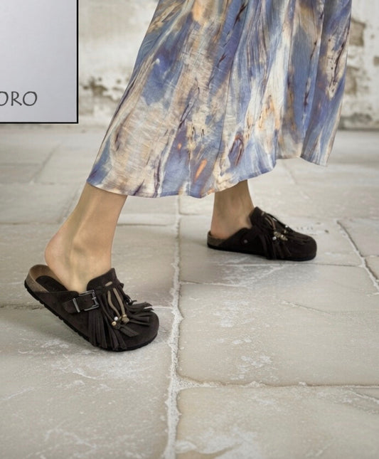 Ciabatta frange perline Latika