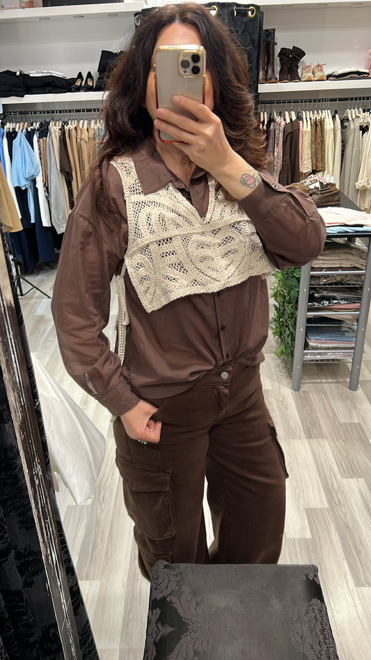 Camicia gilet crochet kikisix