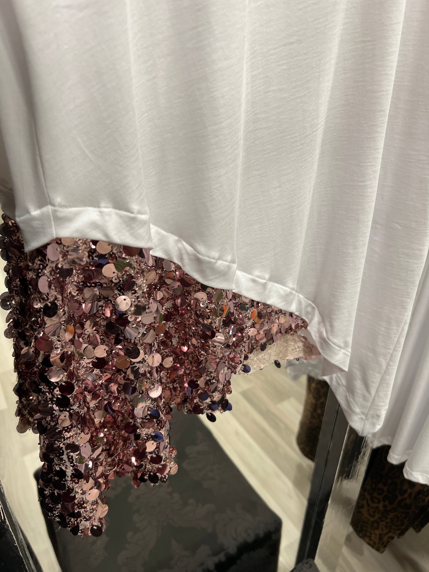 Tshirt lunga paillettes kikisix