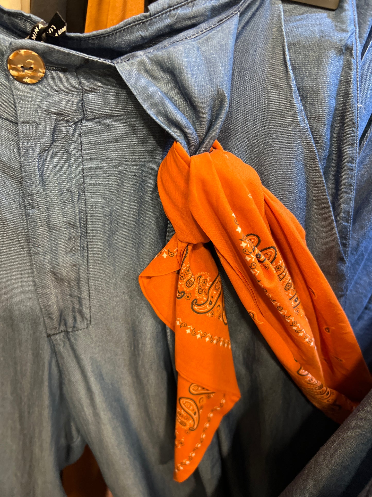 Pantalone chambray lumina