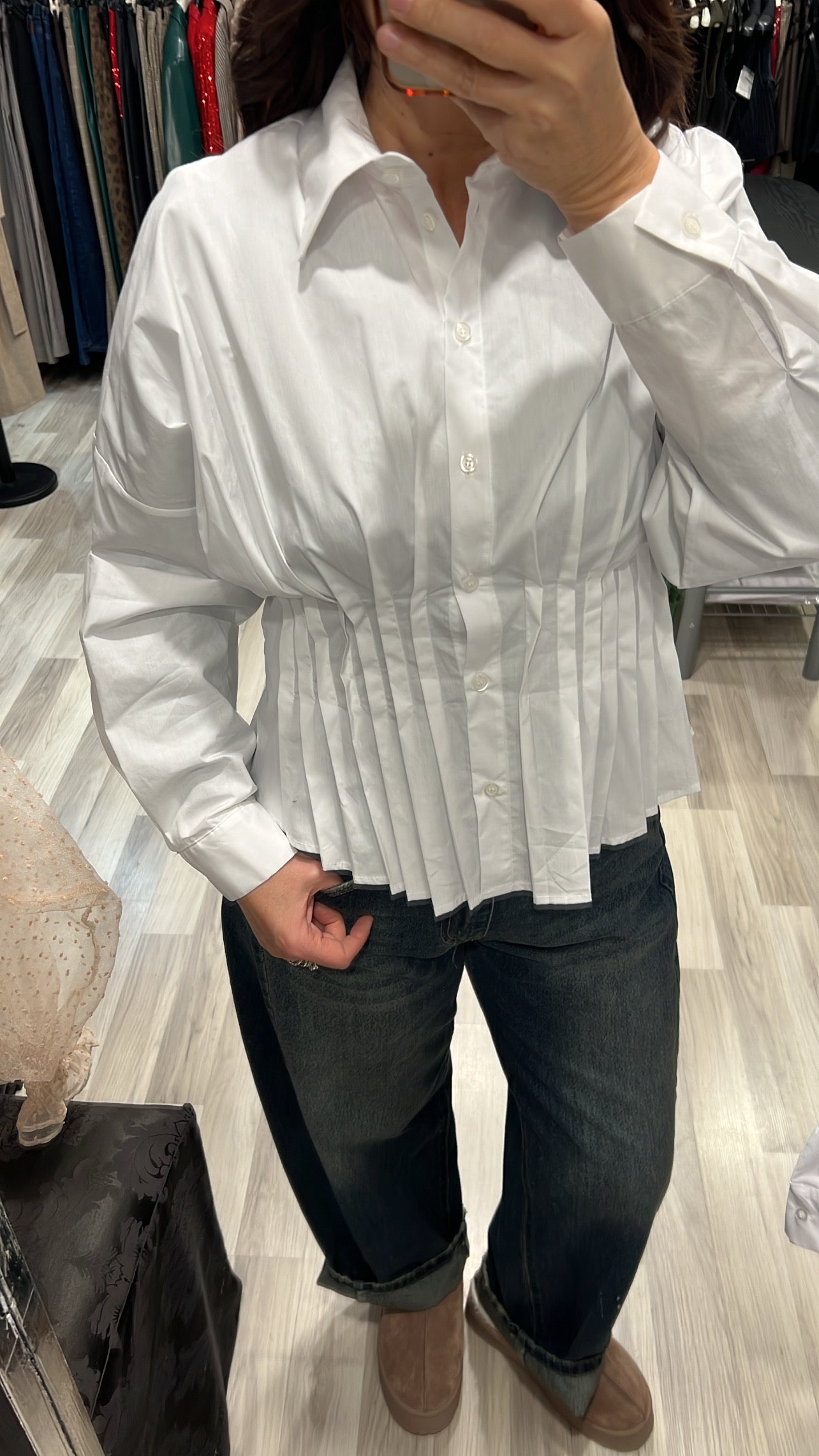 Camicia pieghe Haveone