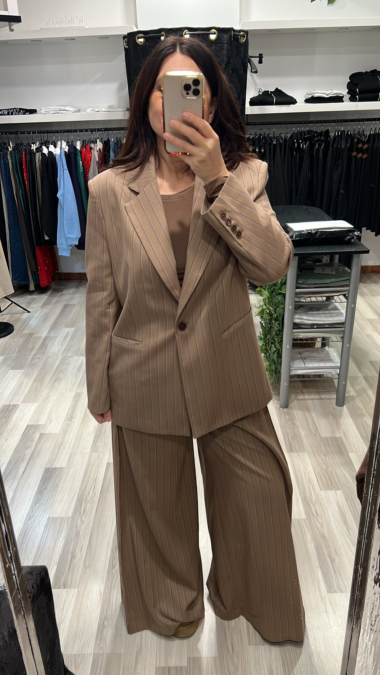 Pantalone gessato Lumina