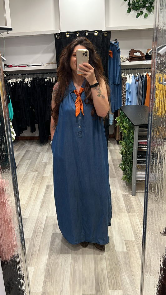 Abito chambray lumina