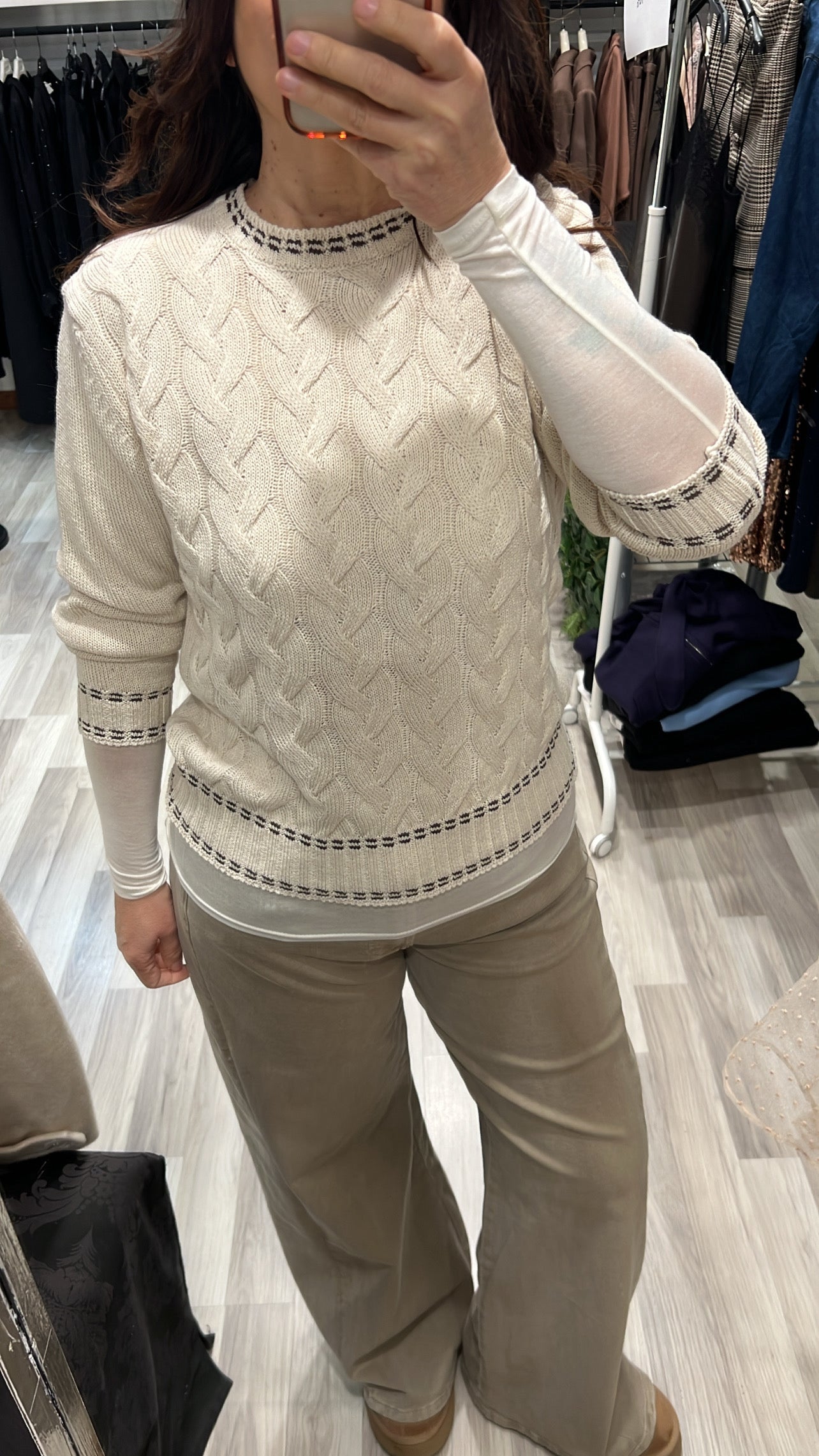 Maglia trecce kikisix