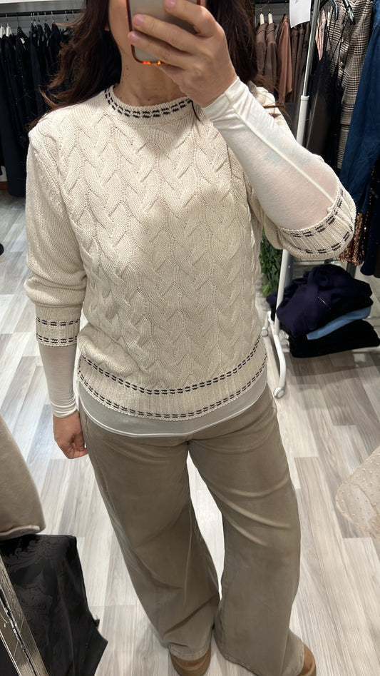 Maglia trecce kikisix