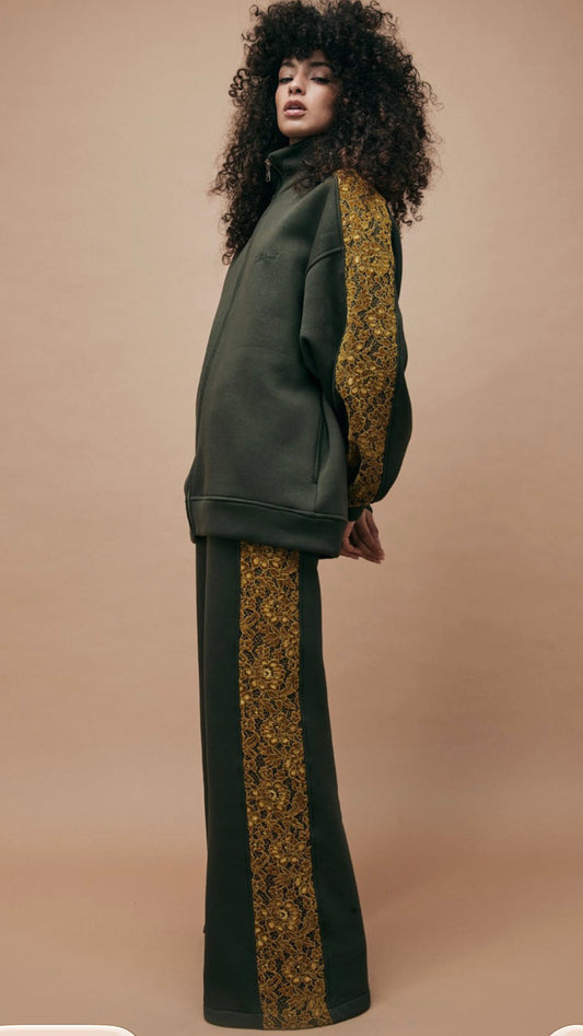 Maxi felpa pizzo kostum