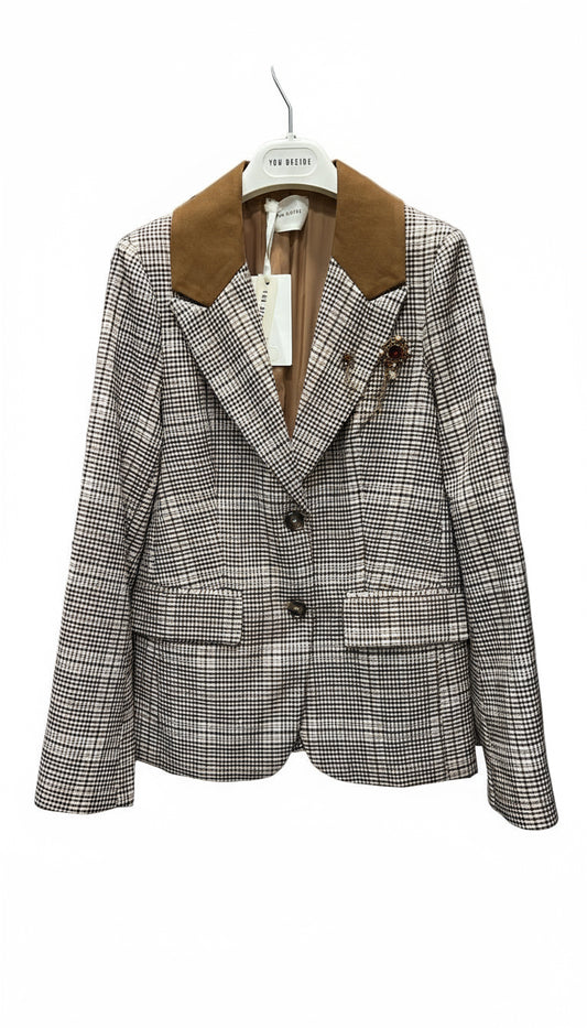 Giacca spilla check you decide